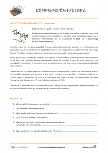 ficha comprension de textos